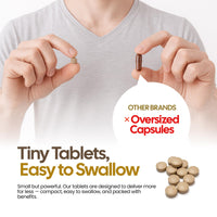 tinytablets.co Lions Mane 4500mg Supplement with Black Pepper Powder | 180 Tablets | Womens and Mens Supplements | UK-Made Lions Mane Supplement for Stress Relief | Science-Backed and Tested Lions Mane Capsules