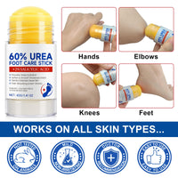 Urea Foot Care Stick, Urea Foot Cream Moisturizer for Dry, Cracked Heels & Thickened Skin, Hydrates & Nourish Foot Care for Softens Skin Exfoliates Dead Skin, Fast Absorbing & Non-Greasy, 1.41 OZ