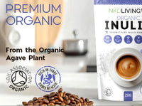 NKD Living Organic Inulin High Grade Prebiotic Fibre Powder (250g) - Fibre Prebiotic Supplement