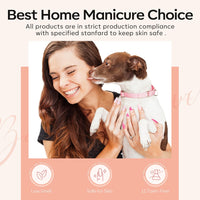 Modelones Builder Gel Set, 2 Pcs 10ml Clear Gel Builder for Nail, Nail Strengthener Builder Nail Extension Gel Builder Gel in a bottle, LED Nail Lamp Cured Hard Gel