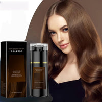 Mubuni Hair Care Instant Dye Shampoo,Polar Hair Dye Shampoo Women 3-In-1 Sha/mpoo for Color Hair,Instant Herbal Coloring Sham/poo,Hair Care Dye S/hampoo,Easy to Use Shampo/os Dy/e,Long Lasting(Dark Brown)