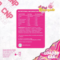 CNP Professional Loaded EAAs, Essential Amino Acids, BCAAs, Muscle Repair & Recovery Powder, 300g / 100g and 30/10 Servings, 12 Delicious Flavours (Pink Lemonade, 300g)
