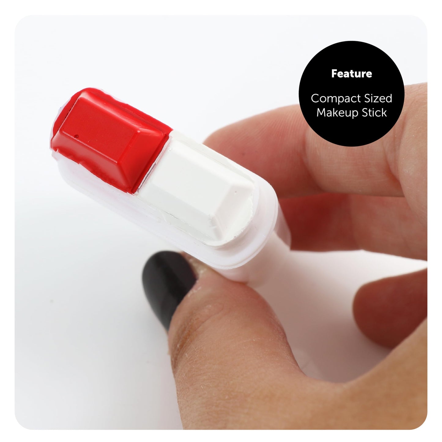 Sparkles Partyware Red & White Facepaint Stick - Pack of 1 - Red and White Coloured Make Up Stick - Sports Supporters Face Paint Makeup Football Rugby Sporting Events