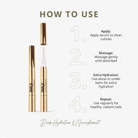 Navy Cuticle Oil Pen 4ml | Hydrating Nail & Cuticle Pen with Collagen | Infused with Jojoba & Argan Oil | Travel Size Cuticle Oil Pen | Nourishing Cuticle Oil Pens for Nails Treatment | Made in UK