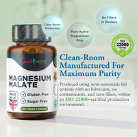 Best Immune International Best Immune, Magnesium Malate 500mg – High Strength Supplement for Absorption and Energy Support – 100 Vegan Capsules