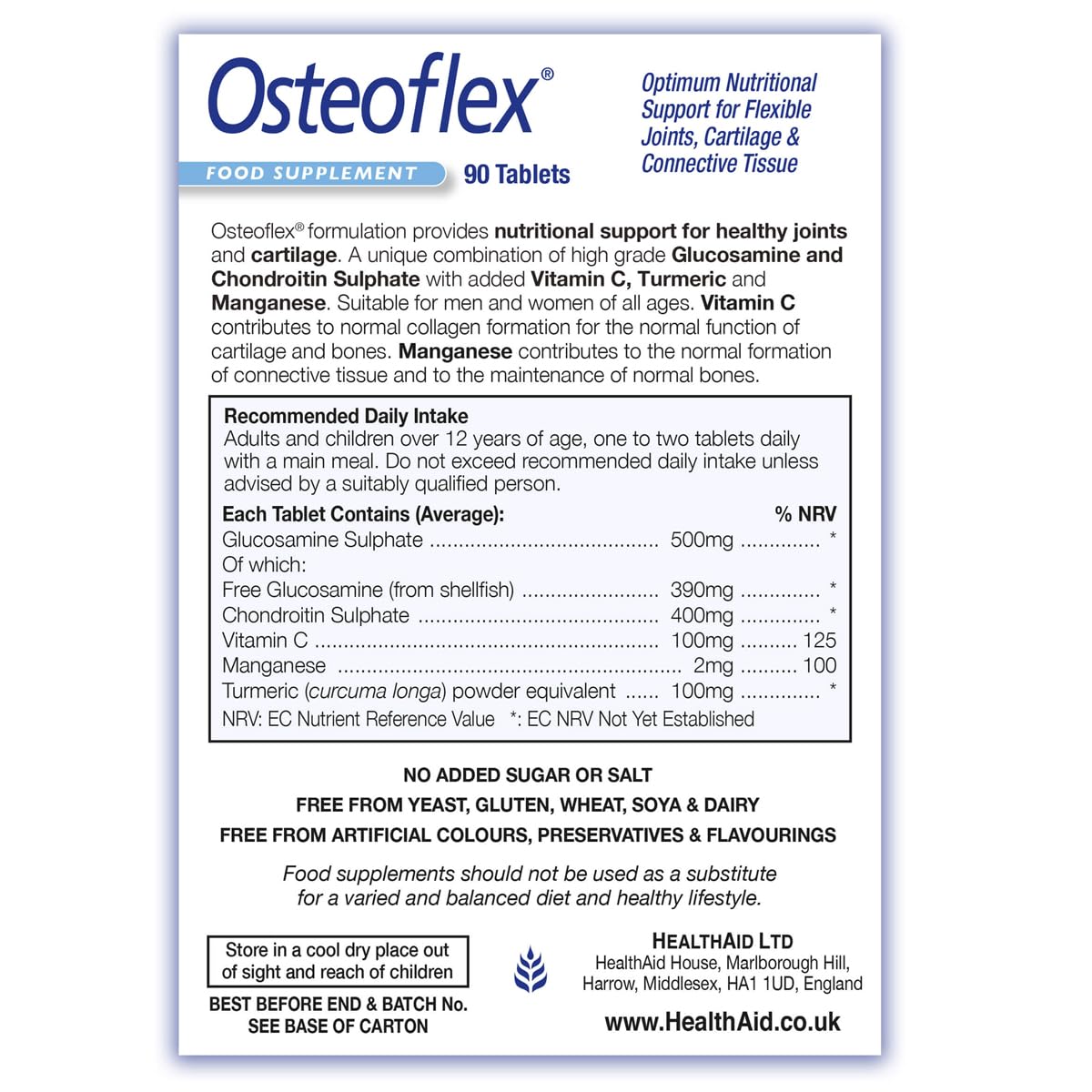 HealthAid Osteoflex 90 Tablets