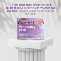 Zita West Pregnancy Plan - Support Supplements for Preconception, Pregnancy and Breastfeeding- Pregnancy Vitamins for Women - One Month's Supply, 30 Tablets
