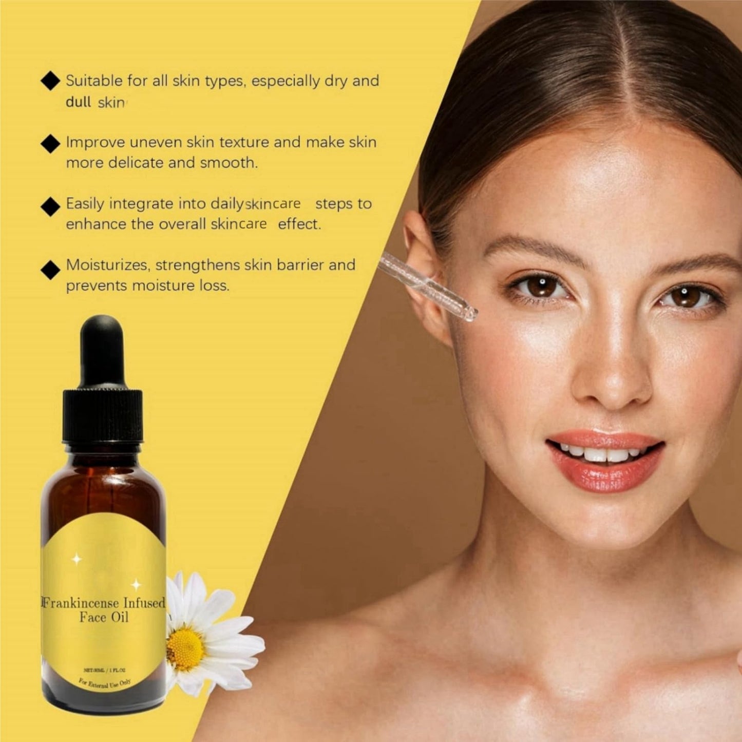 Haiyox Frankincense Resin Oil For Face,Frankincense Resin Oil,Frankincense Resin Oil For Skin,Frankincense Oil For Skin Organic,Smooths Fine Lines And Wrinkles,Cold Pressed Serum Hydrate Skincare,Serum Face