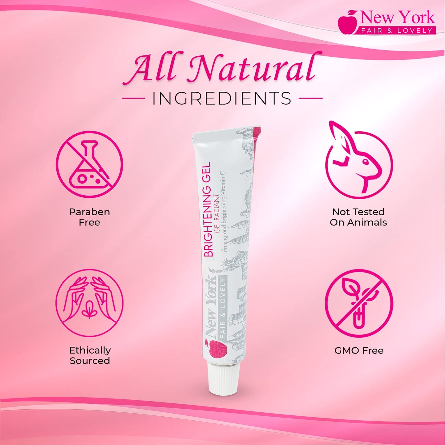 New York Fair & Lovely, Skin Brightening Gel – 1 fl oz / 30g – Formulated to Fade Dark Spots, Uneven Skin Tone, with Alpha Arbutin & Vitamin C – For Women and Men