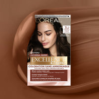 L'Oréal Paris - Permanent Hair Colour Kit - Ammonia Free - Covers 100% White Hair - Excellence Cream Universal Nudes - Shade : Universal Dark Brown (3)