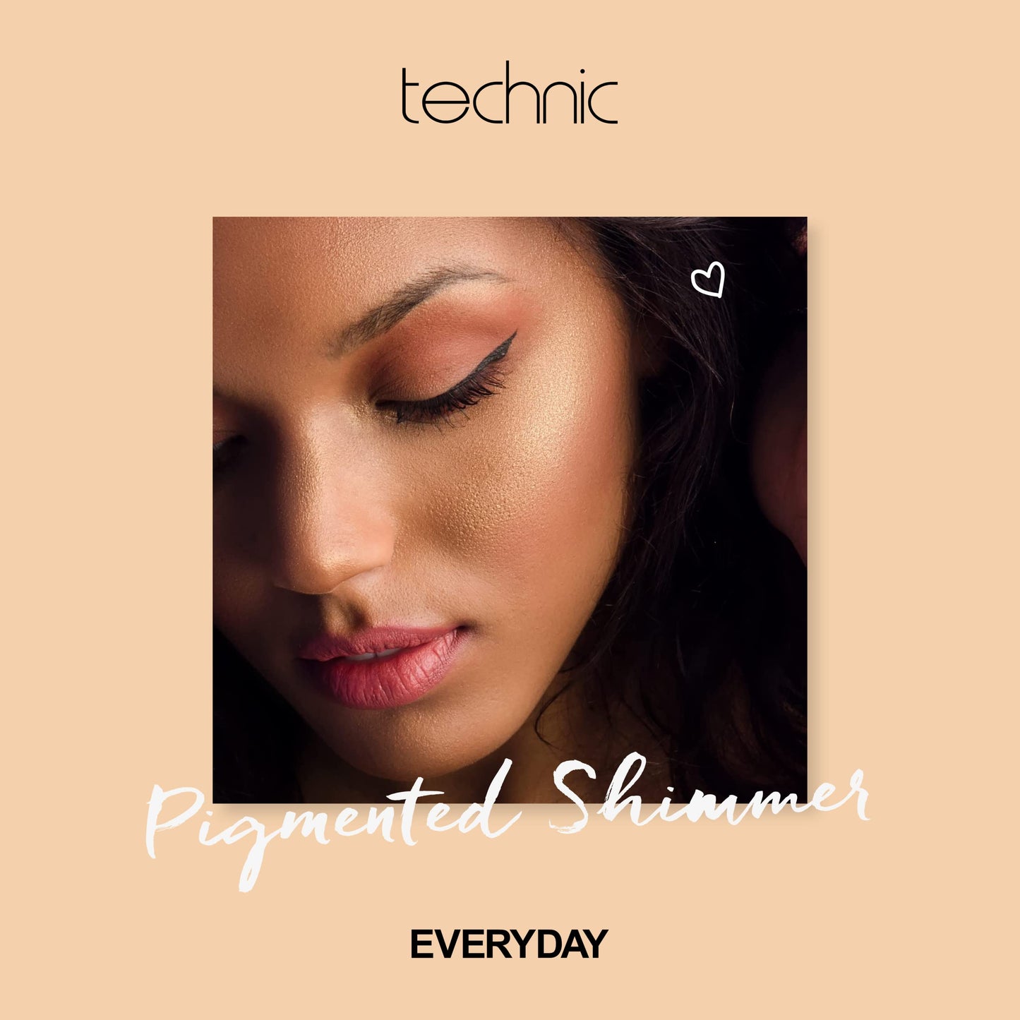Technic Mega Glow Highlighter Palette - 4 Highly Pigmented, Long Lasting Shimmer Powders That Blend Beautifully To Highlight and Enhance Makeup On All Skin Tones - 10g