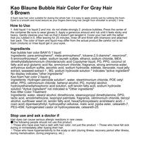 Kao Blaune Bubble Hair Color For Gray Hair - 5 Brown (Green Tea Set)