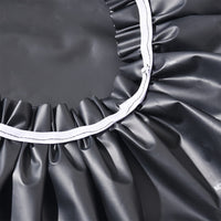 FIWOODELF Jumbo Shower Caps 2 Packs Waterproof & Adjustable & Reusable Shower Cap for Women Extra Large Shower Cap Bath Hair Caps(Black and White）