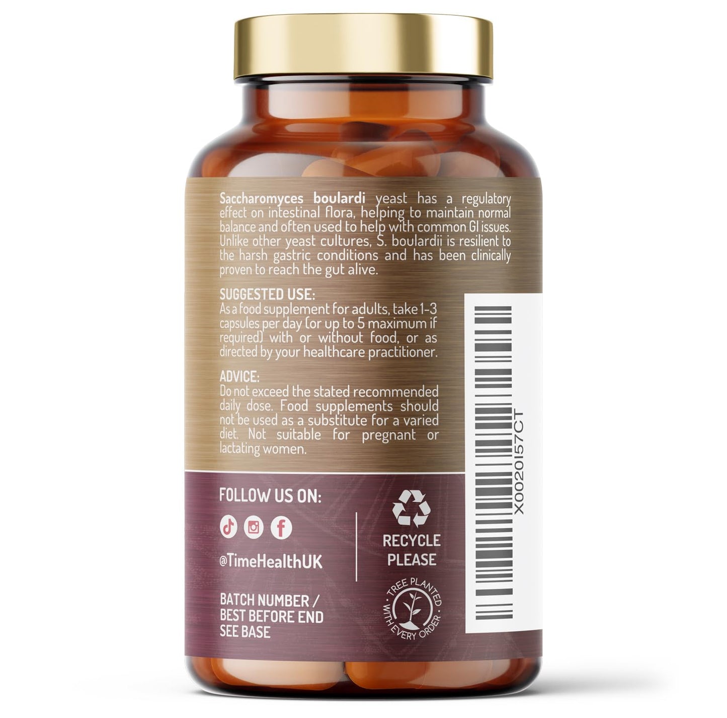 New: Saccharomyces Boulardii Probiotic – 6 Billion CFU –120 Capsules – Travel Ready S Boulardii (No Refrigeration Required) – Proven to Reach The Gut Alive – Vegan – GMP – UK Supplement