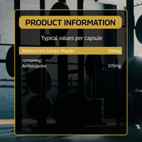 Healthspan Elite All Blacks CurraNZ Blackcurrant Extract 300mg (1 Month Supply) | Helps The Body Overcome Stress & Exertion | 300mg Natural Extract Per Capsule | 35% Anthocyanin | Vegan Friendly