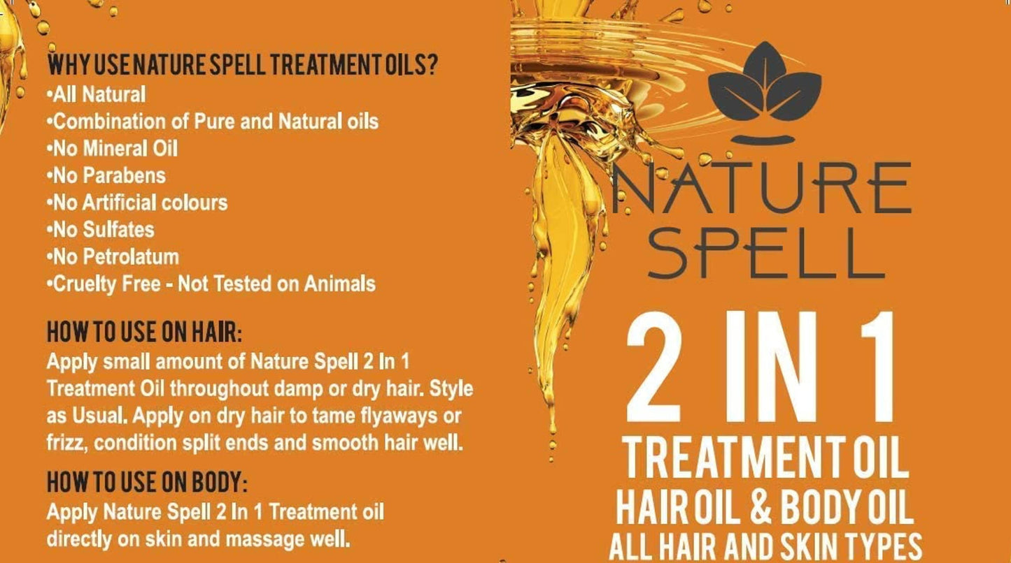 Nature Spell Shea Nut Treatment Oil For Hair & Body 150ml