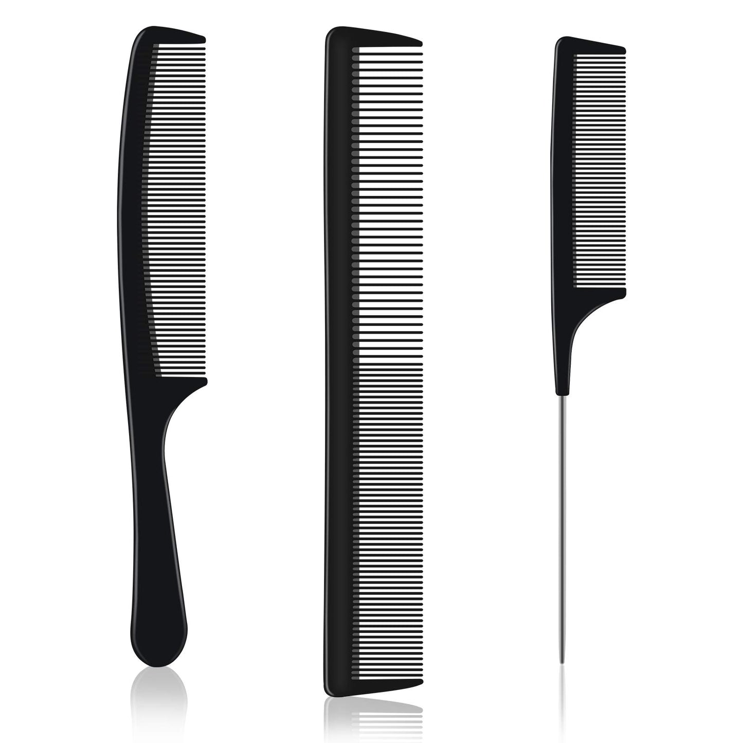 URAQT Hairdressing Combs Set, 3pcs Hair Combs Hair Brushes, Pin Tail Comb, Anti Static Fine Tooth Cutting Comb Professional Salon Styling Comb