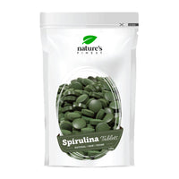 Nature's Finest by Nutrisslim Spirulina Tablets 250mg per Tablet (500 Tablets), 100% Organic Herbal Supplements, Natural Iron and Chlorophyll Source, Immune Booster Supplement - Vegan