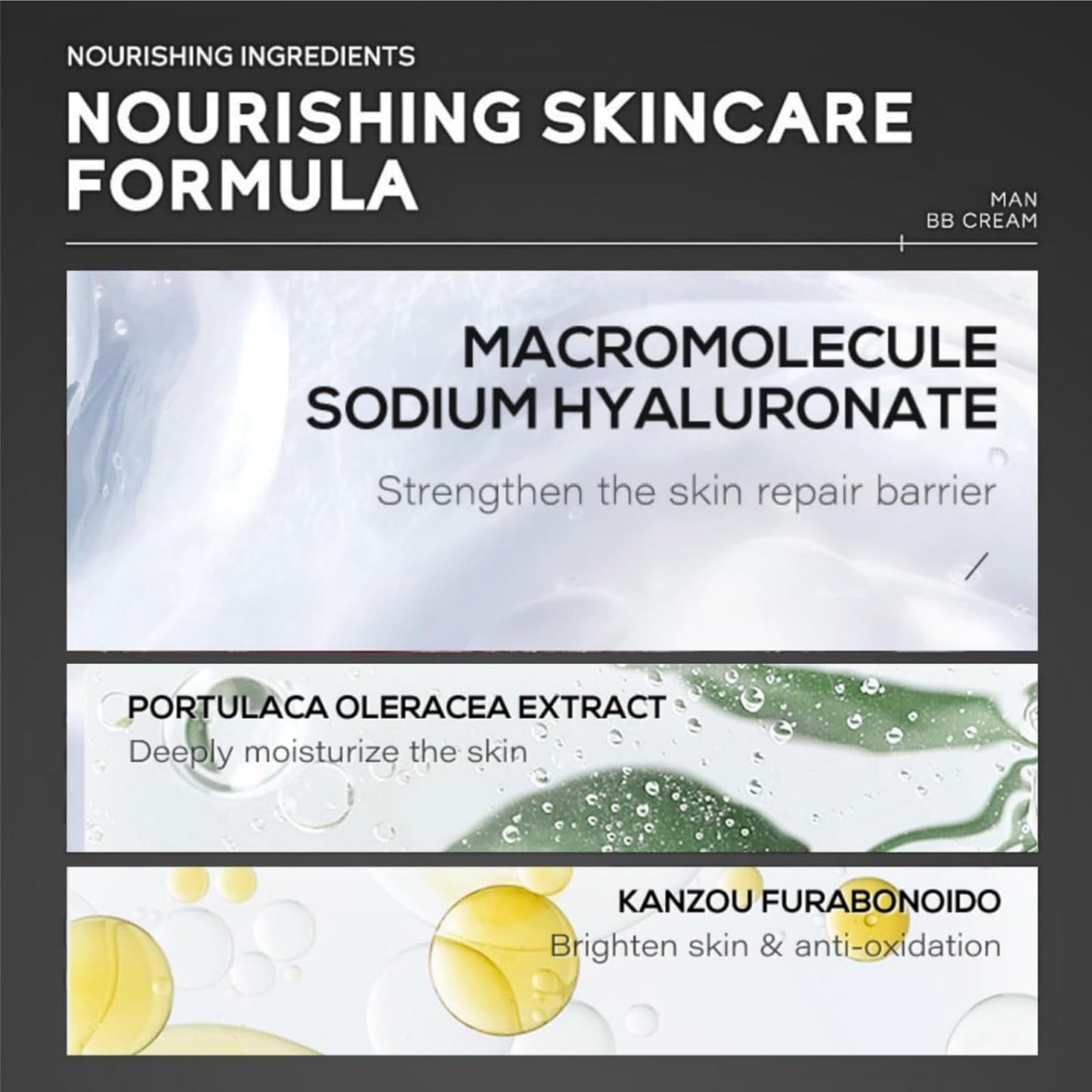 Men's BB Cream Foundation,Concealer For Men,Mens Tinted Moisturiser Face,Mens Concealer,Face Cream To Balance Skin Tone & Daily Use,Colour Corrector & Moisturizer,Strong Coverage,Easy Application