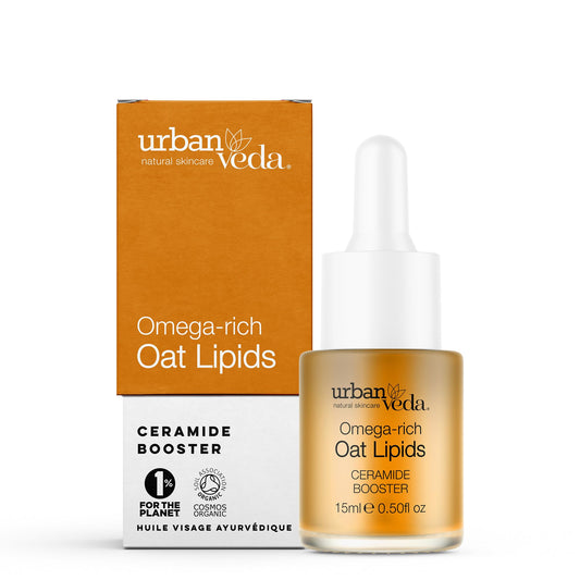 Urban Veda Oat Lipid Booster Oil| Brighten skin & reduces inflammation| Azelaic Acid Face Oil with Retinol |For All Skin types| Vitamin E oil with Squalene |COSMOS Certified & Clinically Proven| 15 ML