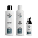Nioxin 3-Part System, System 2 Natural Hair with Progressed Thinning, Hair Thickening Treatment, Scalp Therapy, Trial Kit