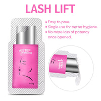 Lomansa Lash Lift Lotion, Lash Lift Kit, Separate Steps Perming Lotion, Individual Sachets For Eyelash Perming and Brow Lamination, 10 Sachets, 0.8g Each (STEP 1)