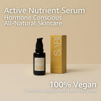 All-Natural Antioxidant Serum: 100% Vegan Collagen Serum, Natural Hyaluronic Acid, Vitamin C + Seaweed Ferments. For Hormonal Breakout Prone Skin, 30ml |The SABI Active Nutrient Sensitive Skin Serum