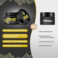 Ymoneyrat Himalayan Pure Natural Shilajit Resin 50g - 3 Months Supply, Gold Grade 100% Pure, Immune System & Vitality Booster, for Men and Women