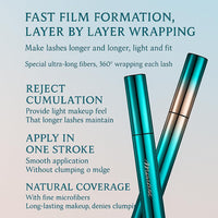 Generic Waterproof Precision Mascara with Ultra-Fine 2.5mm Brush – Smudge-Proof & Flake-Free – Lightweight Formula for Beginners & Makeup Artists Defines, Lengthens Separates Lashes Naturally