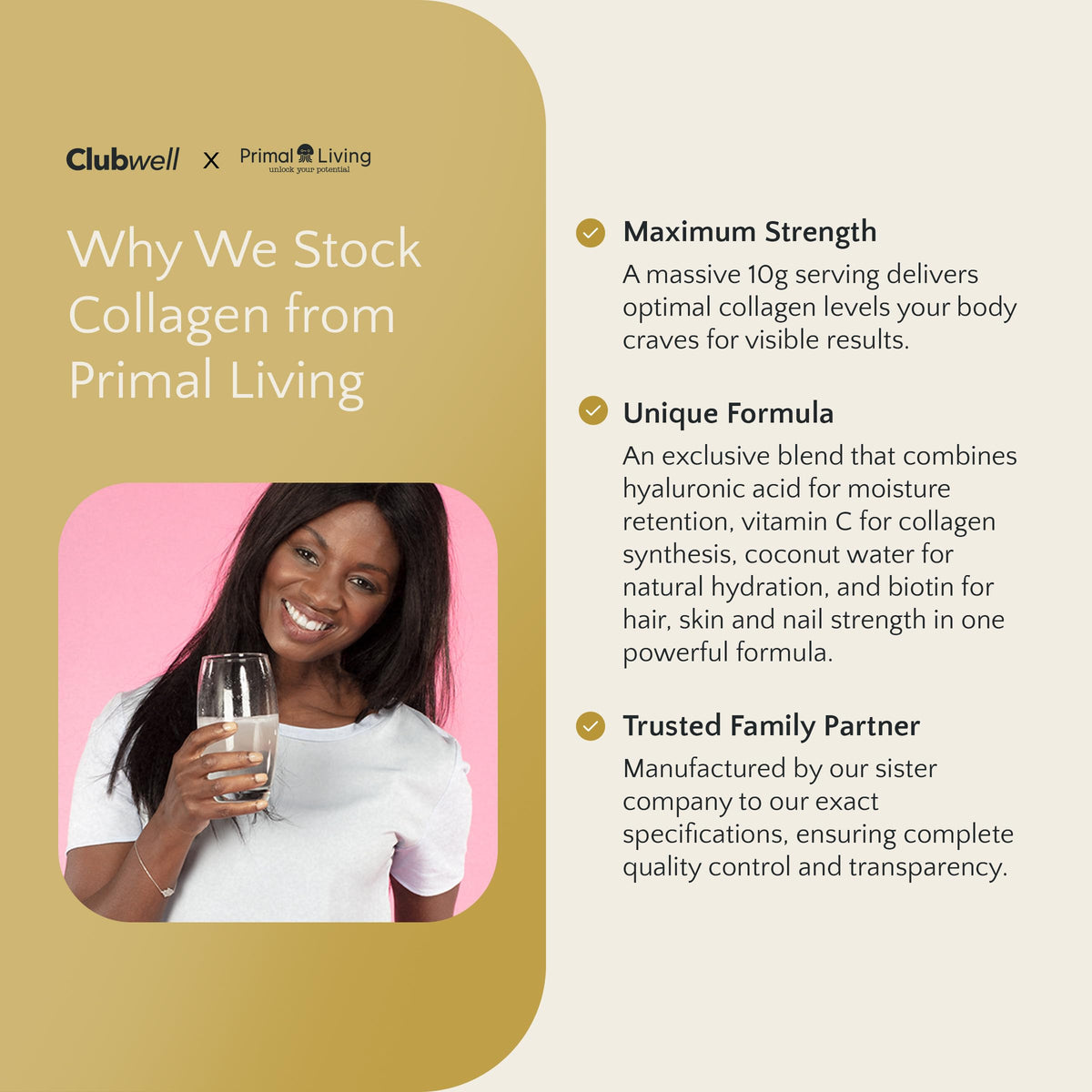 Primal Living Collagen Beauty Powder – 345 g, 30 Day Supply, Daily Bovine Collagen for Skin Elasticity, Hair & Nail Strength, Joint Support – No Added Sugar, Natural Berry Flavour