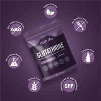 Nutrivo Liposomal Glutathione Supplement - 2000mg Complex Per Serving with Vitamin C, Collagen, Hyaluronic Acid & Phosphatidyl Choline | 60 Softgels - 1 Month Supply | Non-GMO & Third-Party Tested