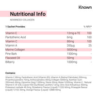Advanced Collagen Supplement by Known Nutrition with Vitamin C | Liposomal Technology | 14 One-a-Day 5g Collagen Sachets | Supporting Hair, Skin & Nails | Summer Fruits (14 Day Supply)