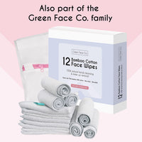 Green Face Co. Green Face Co 20 Microfibre Makeup Remover Wipes with Laundry Bag | Pack of 20cm x 20cm Reusable Soft Facial Cloths for Beauty Routine | Perfect Make Up Removing Towel or Cleansing Cloth