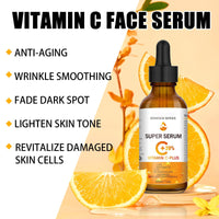 20% Vitamin C Serum for Face with Hyaluronic Acid (30ml) - Advanced Anti-Aging Face Serum for Women & Men. Revitalizing Serum, Revitalizes Skin Collagen, Hydrating and Moisturizing