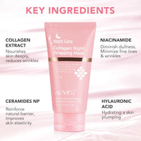 Generic Deep Collagen Anti-Wrinkle Lifting Mask with Hyaluronic Acid & Aloe Vera, Elasticity, Hydrating, Firming and Moisturizing, Overynight Hydrating Face Mask for All Skin Types -2.53 fl.OZ