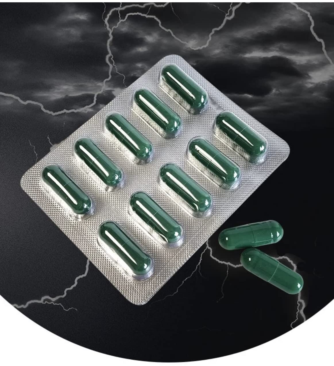 Ultra Strong Vibrant Green - (10 Pack) New & Effective 700mg Ginseng & ASHWAGANDHA Complex Herbal Supplement for Men - Performance, Energy, Stamina & Endurance, 100% Natural