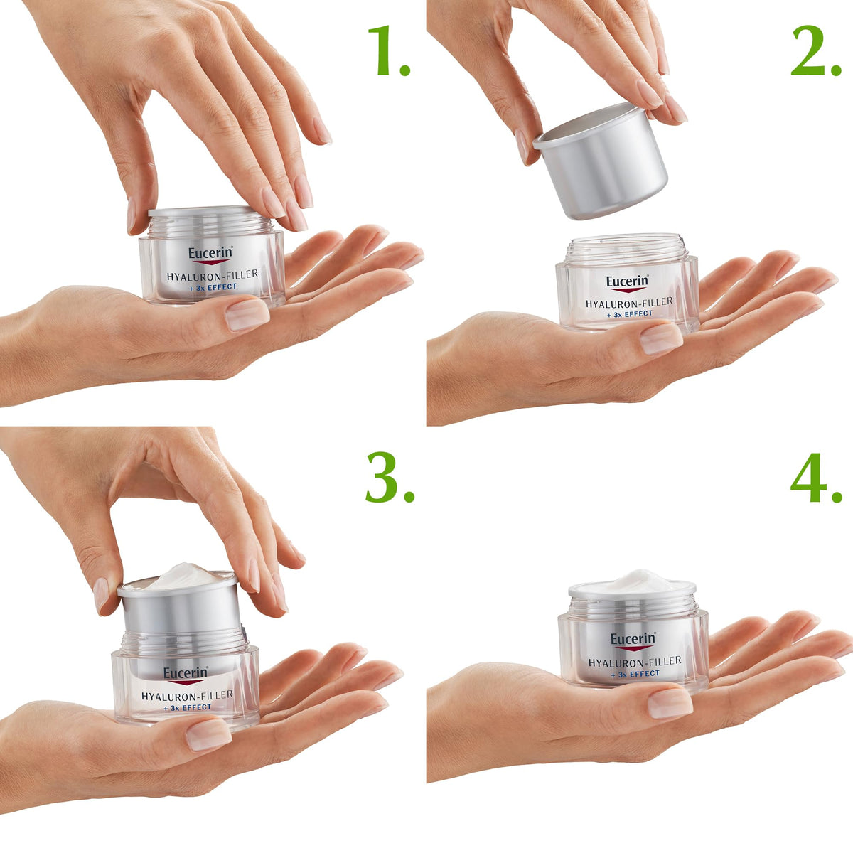 Eucerin Hyaluron-Filler Night Cream Refill 50ml (1 Jar), Nourishing Night Moisturiser with Anti-Ageing Hyaluronic Acid, Fills, Stimulates and Defends Complexion