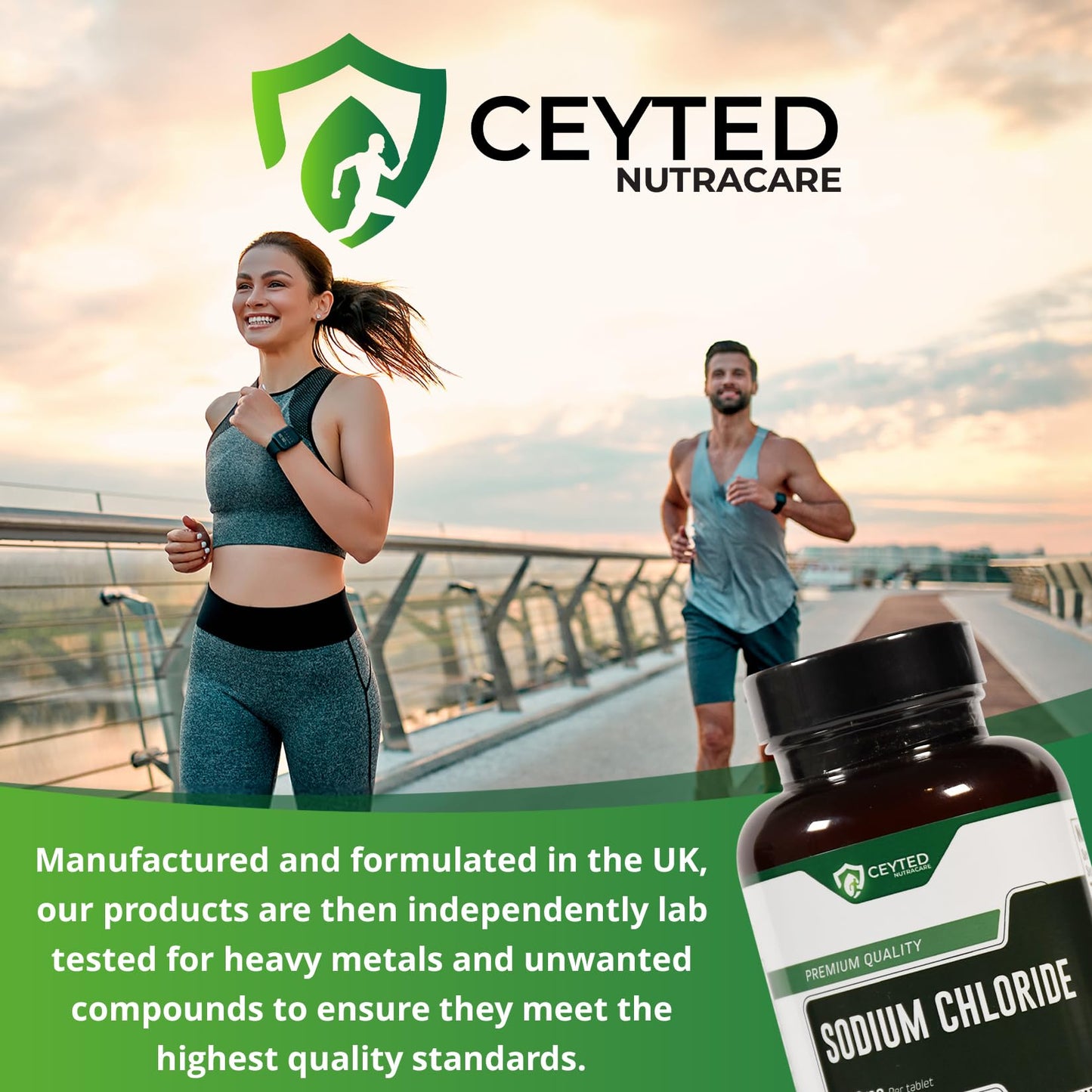 CEYTED NUTRACARE Sodium Chloride Tablets - High Strength Salt Tablets - Providing 600 mg of Sodium Chloride - 4 Months Supply