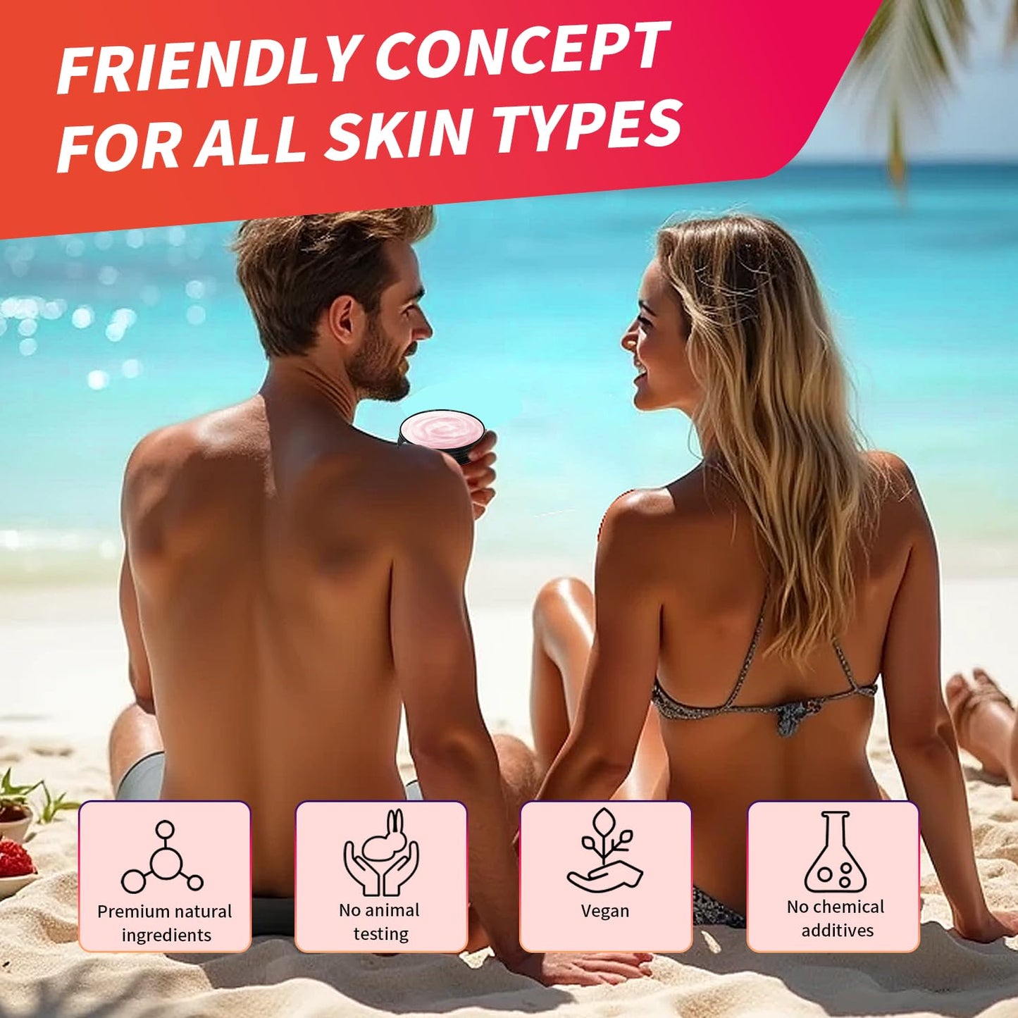 Premium Tan Accelerator Gel 100g - For Sunbed Use & Outdoor Sun Tanning Enhancer, Fast Bronzing Cream with Natural Formula, Intensifying Self Tanning Boosting Oil, Long-Lasting Hydrating(Watermelon)