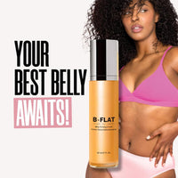 ISBEAUSOLS B Flat Belly Firming Cream - Firming Cream For Loose Skin - Skin Tightening Cream Stretch Mark Reduction - Collagen Infused Treatment for Tummy, Thighs, Arms, Butt-Body Moisturizer For Women 60ML