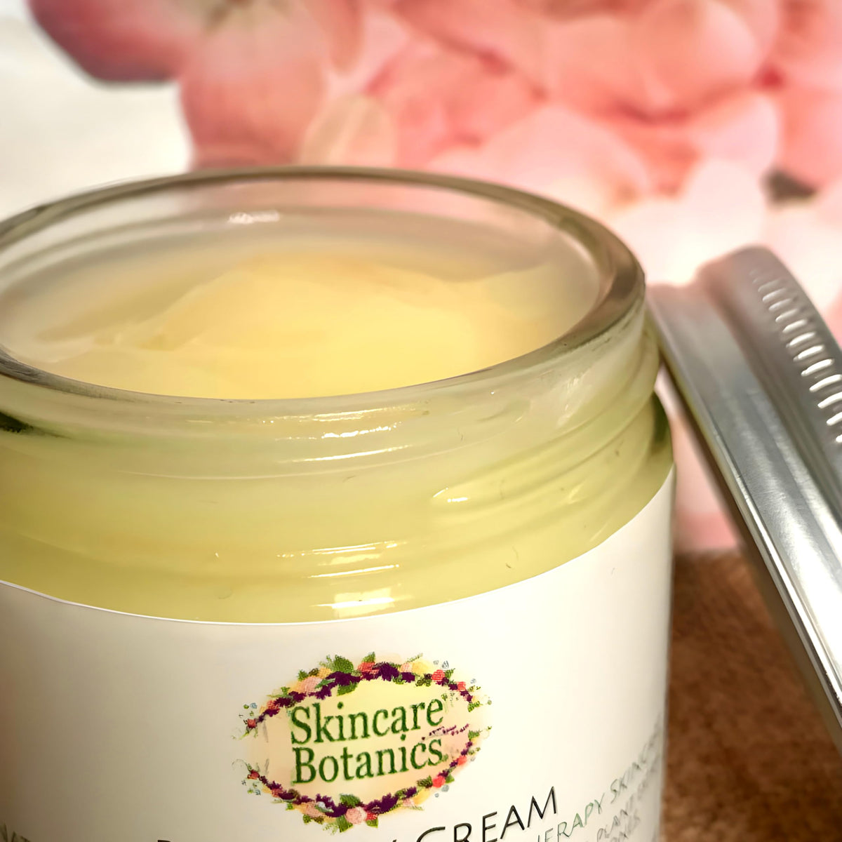 Skincare Botanics Organic & Natural Botanical Rose Day Cream - Cruelty Free, Paraben free, Palm Oil Free, Plastic Free, Handcrafted in the UK