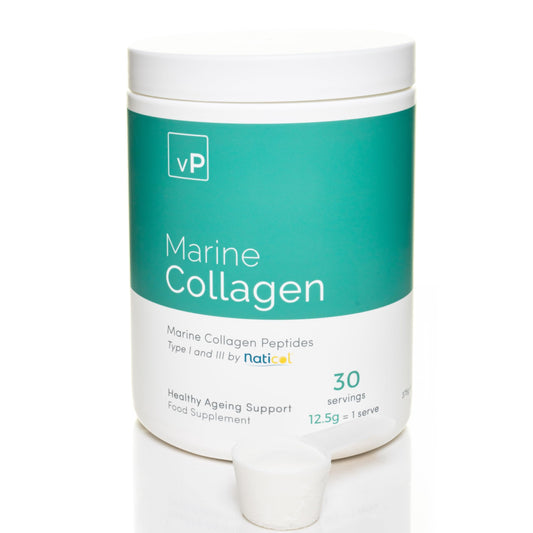 vP Vitality Pro Marine Collagen 375g - 12.5g x 30 Servings - Naticol® Type 1 and 3 - Vitality Pro Hydrolysed Collagen Peptides Supplement - 375 Grams