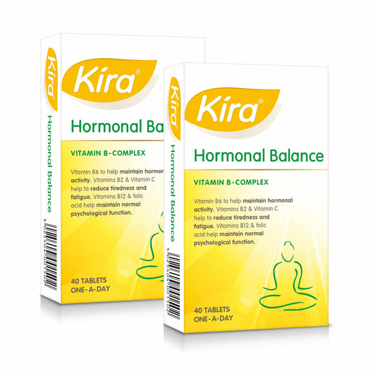 Kira Hormonal Balance | 80 Film Coated Tablets | Vitamin B-Complex, Vitamin C and folic Acid | hormonal Balance for Women, Mental Performance and Energy Levels