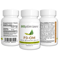 BiOptimizers MassZymes Digestive Enzymes (120 Capsules) and P3-OM Probiotic & Prebiotic (60 Capsules) Supplement Bundle