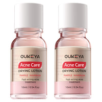 OUKEYA Spot Drying Lotion for Spots 2 x 10ml, Acne Care for Face with Salicylic Acid & Niacinamide, Oil Balancing, Pore Refining, for Acne-Prone and Oily Skin