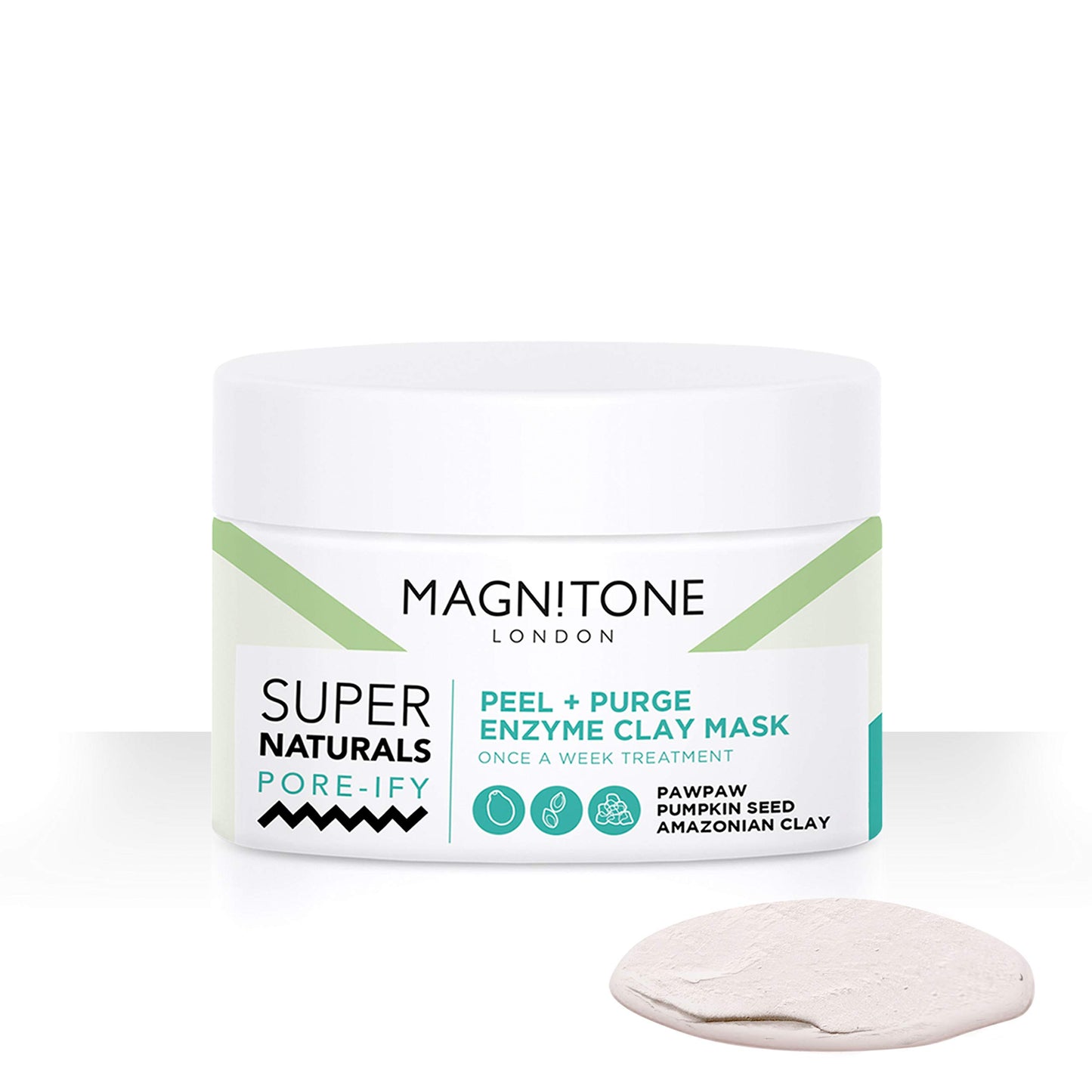 Magnitone SuperNaturals Pore-ify Peel + Purge Enzyme Clay Mask (50 ml)
