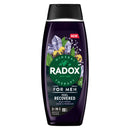 Radox Mineral Therapy Feel Recovered 2-in-1 Shower Gel & Shampoo Men's Body Wash with magnesium and a black pepper & ginger scent for a soothing experience 450 ml