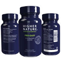 Higher Nature - Pro-Easy - Multi-Strain Live Bacteria Powder - Probiotics for Gut Health - Suitable for The Whole Family - 90g Powder