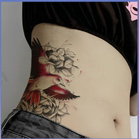 Nirbffo Fish Cat Bird Tiger Temporary Tattoo for Women 5Pieces