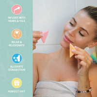 Level Body Mind Soul - Aromatherapy Shower Steamers - Energising, 8 Pack - Birthday Gifts for Women - Shower Bombs with Multiple Fragrances - Self Care Relaxation, Body Restore, Sinus Relief Vapour